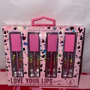 Pink Lip Oil Set Valentines Day